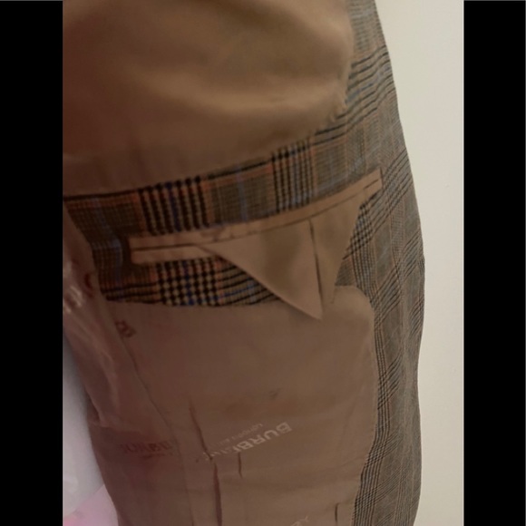 Burberry knitted sleeve houndstooth tailored wool jacket - Picture 7 of 14
